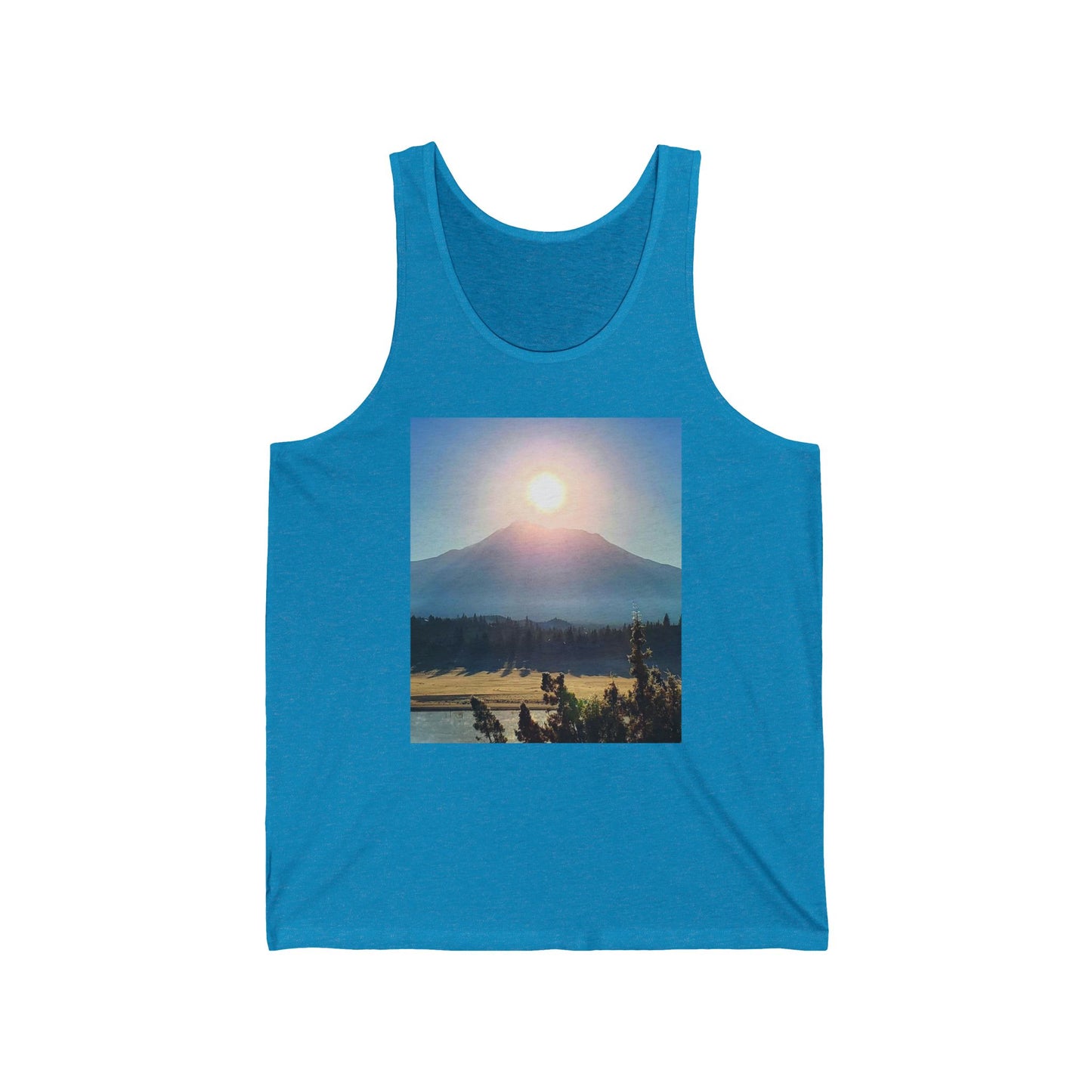 Mount Shasta Birth of the Sun Unisex Jersey Tank