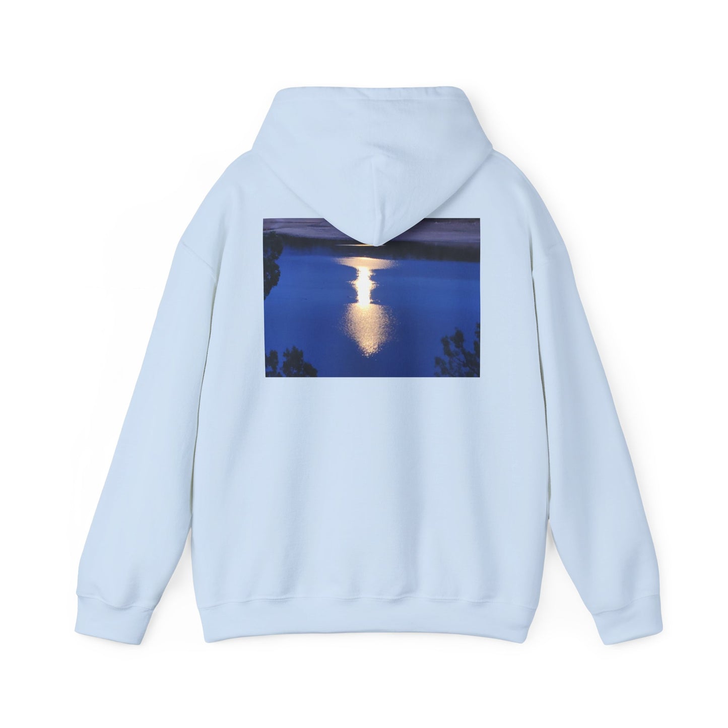 Mount Shasta Moonlight Reflections Unisex Heavy Blend™ Hooded Sweatshirt