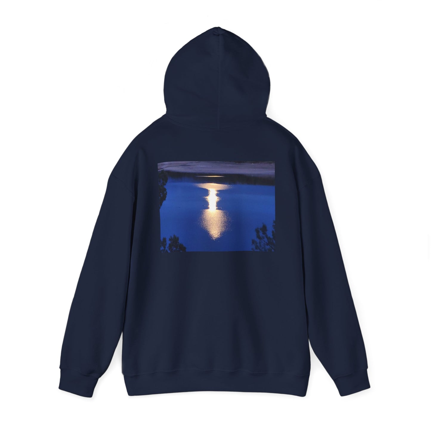 Mount Shasta Moonlight Reflections Unisex Heavy Blend™ Hooded Sweatshirt