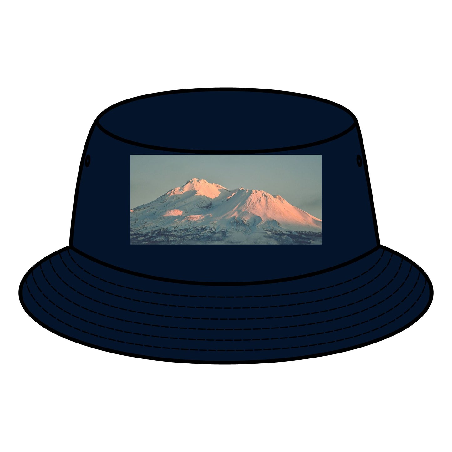 Mount Shasta View Bucket Hat - Stylish Outdoor Headwear