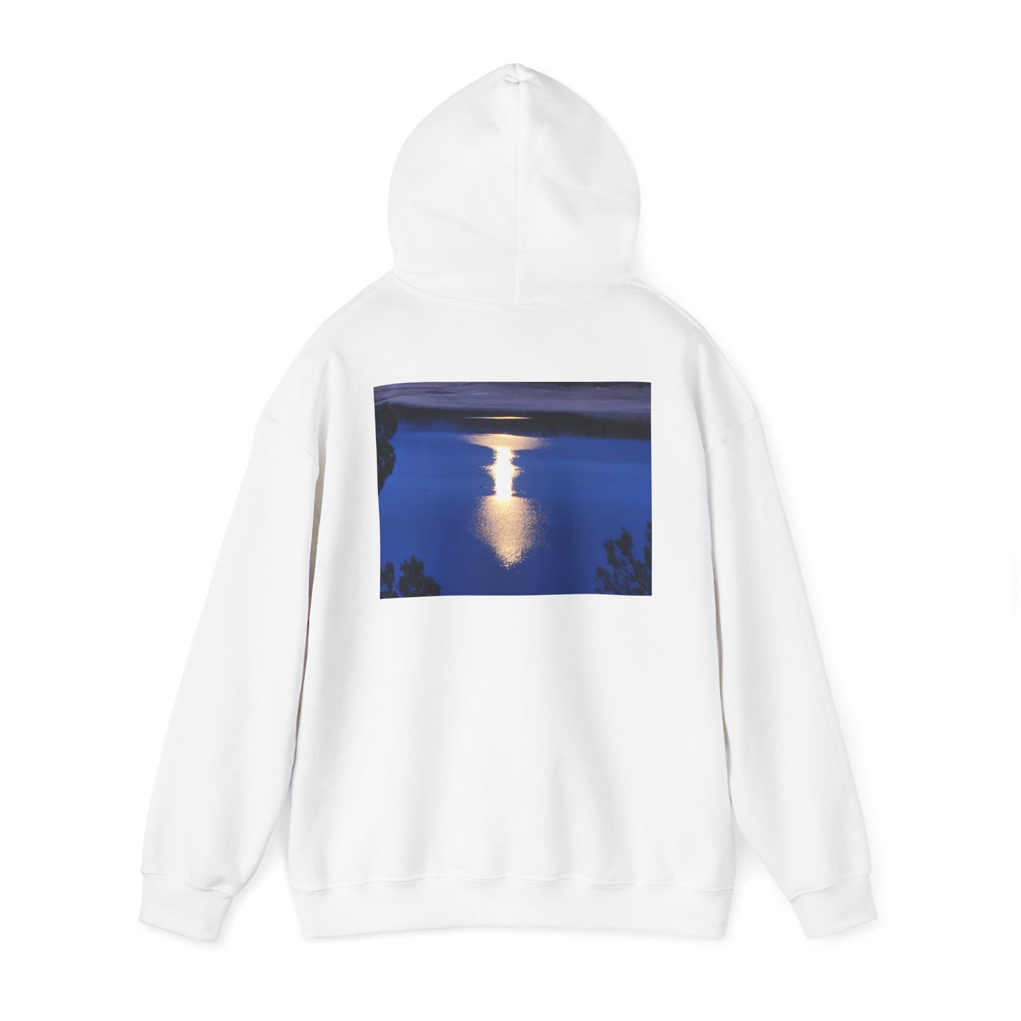 Mount Shasta Moonlight Reflections Unisex Heavy Blend™ Hooded Sweatshirt