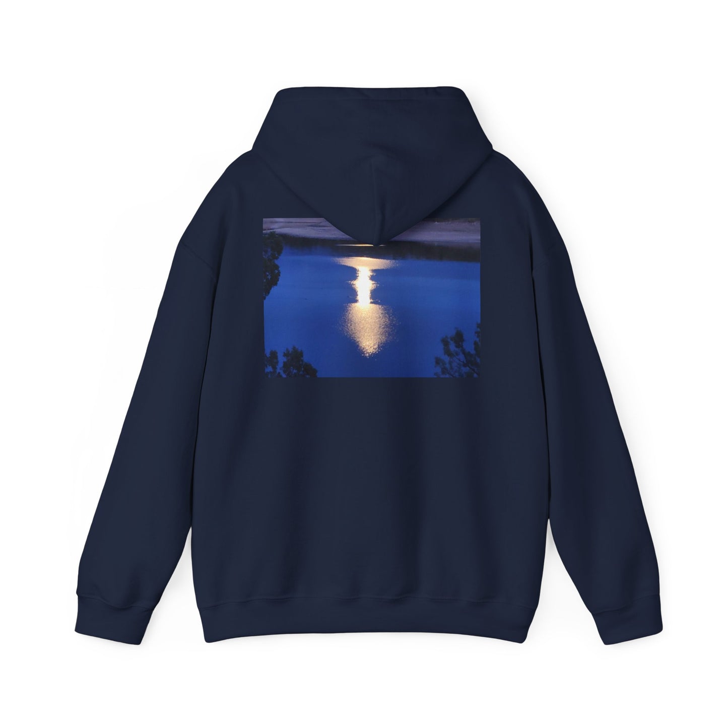 Mount Shasta Moonlight Reflections Unisex Heavy Blend™ Hooded Sweatshirt