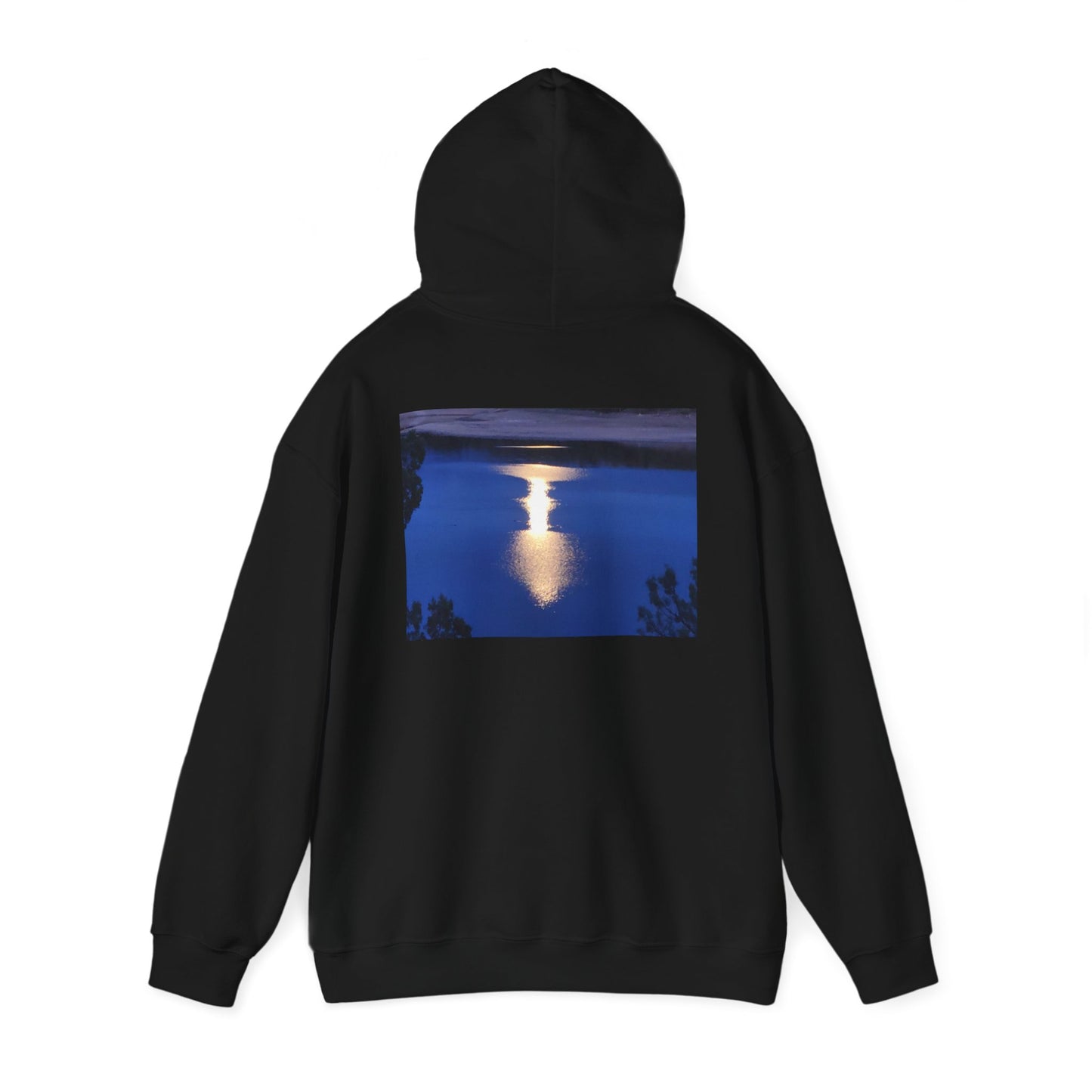 Mount Shasta Moonlight Reflections Unisex Heavy Blend™ Hooded Sweatshirt