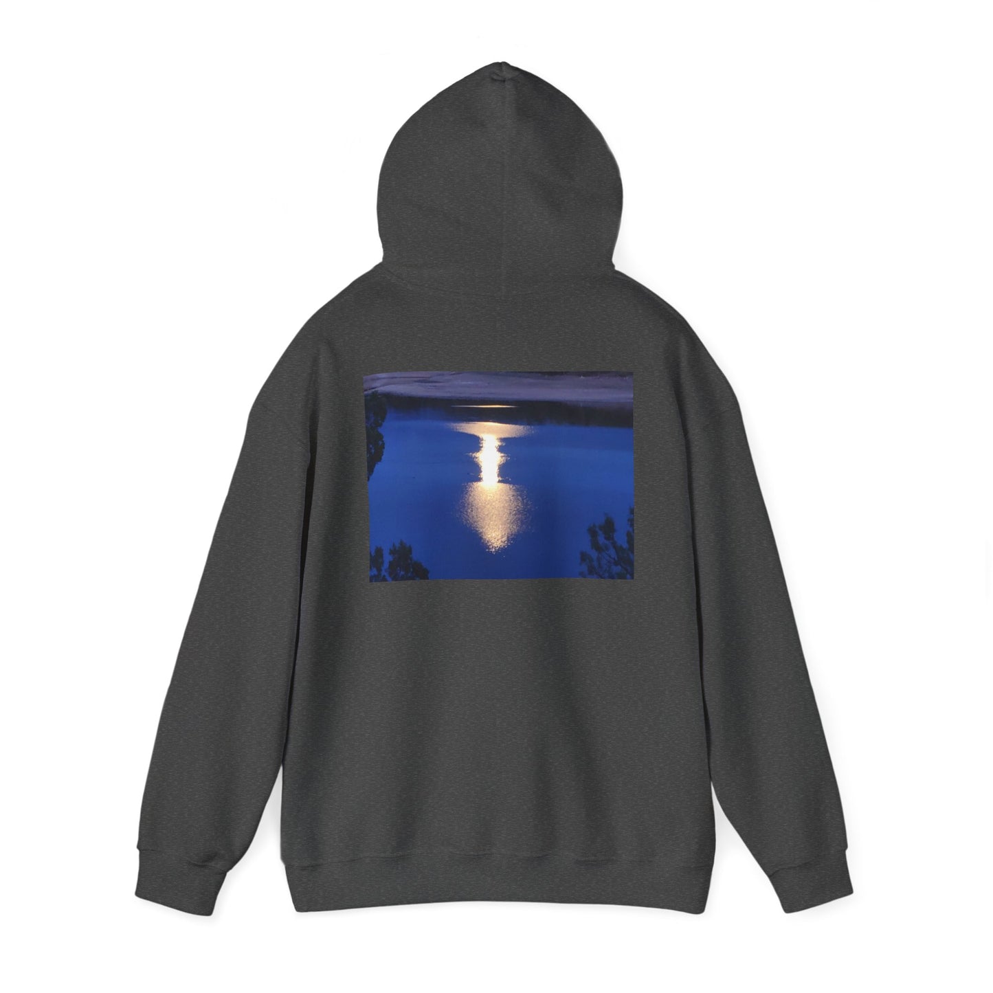 Mount Shasta Moonlight Reflections Unisex Heavy Blend™ Hooded Sweatshirt