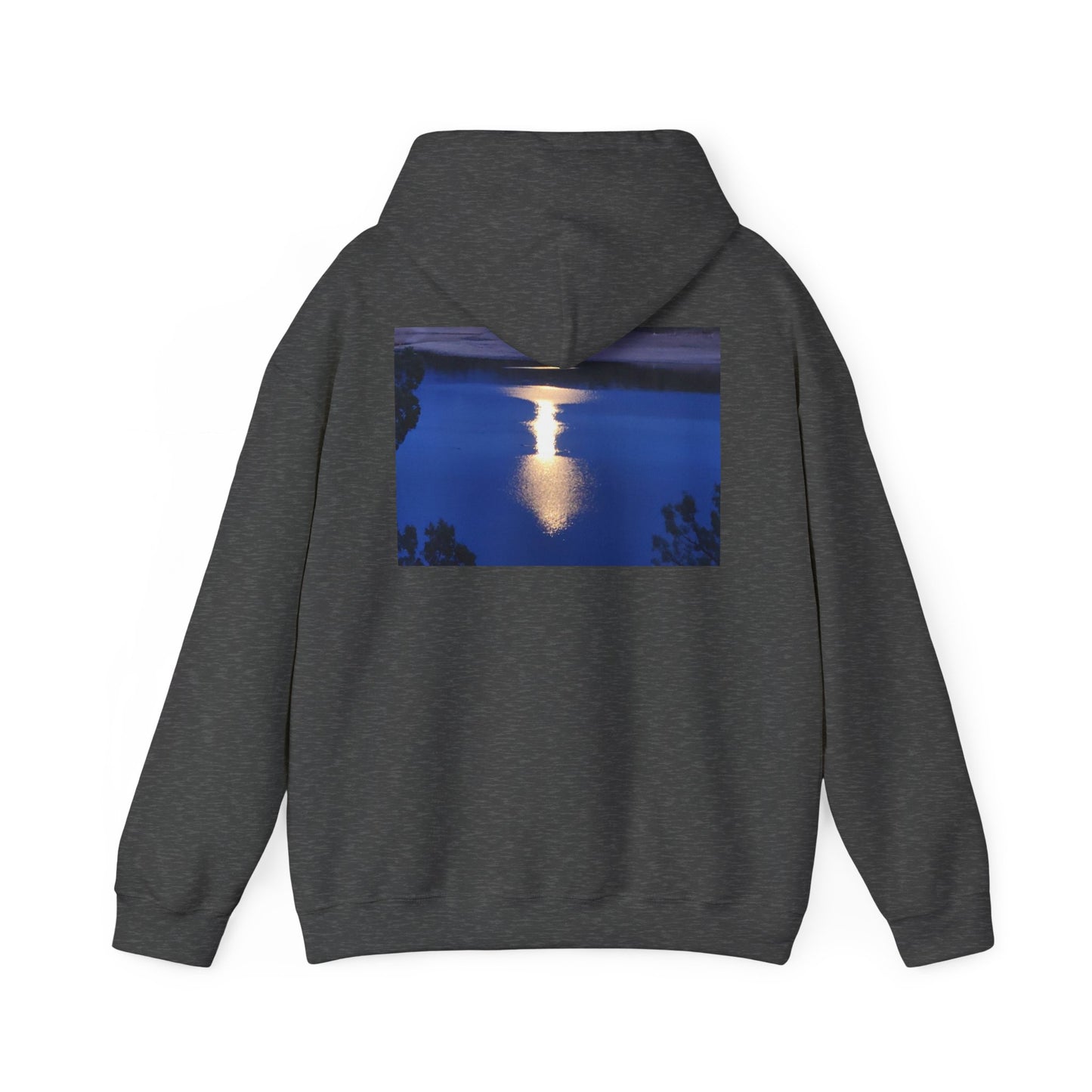 Mount Shasta Moonlight Reflections Unisex Heavy Blend™ Hooded Sweatshirt