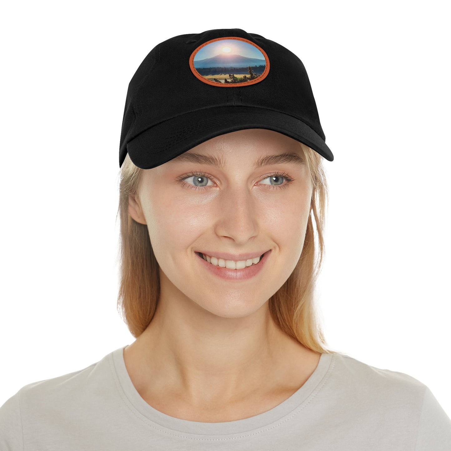 Mount Shasta Birth of the Sun Hat with Leather Patch (Round)