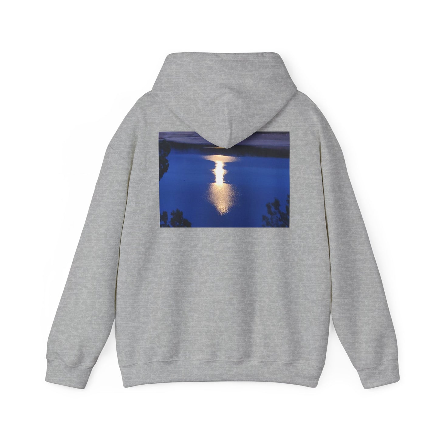 Mount Shasta Moonlight Reflections Unisex Heavy Blend™ Hooded Sweatshirt