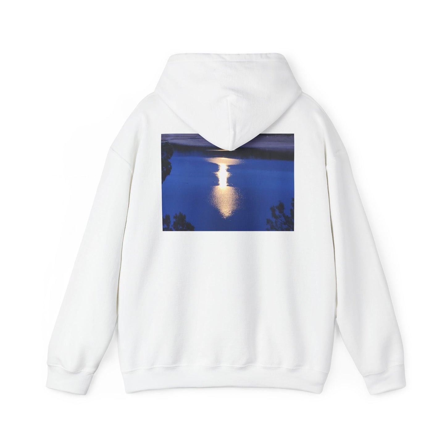 Mount Shasta Moonlight Reflections Unisex Heavy Blend™ Hooded Sweatshirt