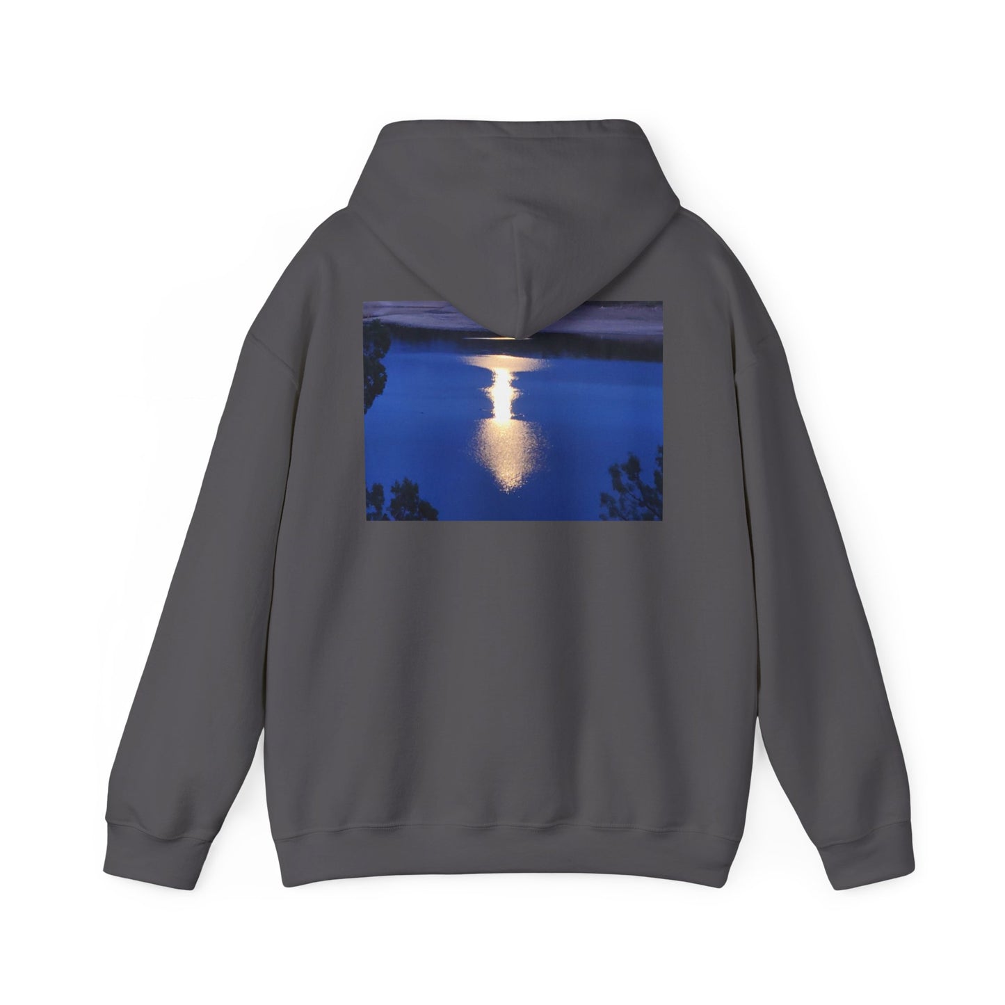 Mount Shasta Moonlight Reflections Unisex Heavy Blend™ Hooded Sweatshirt