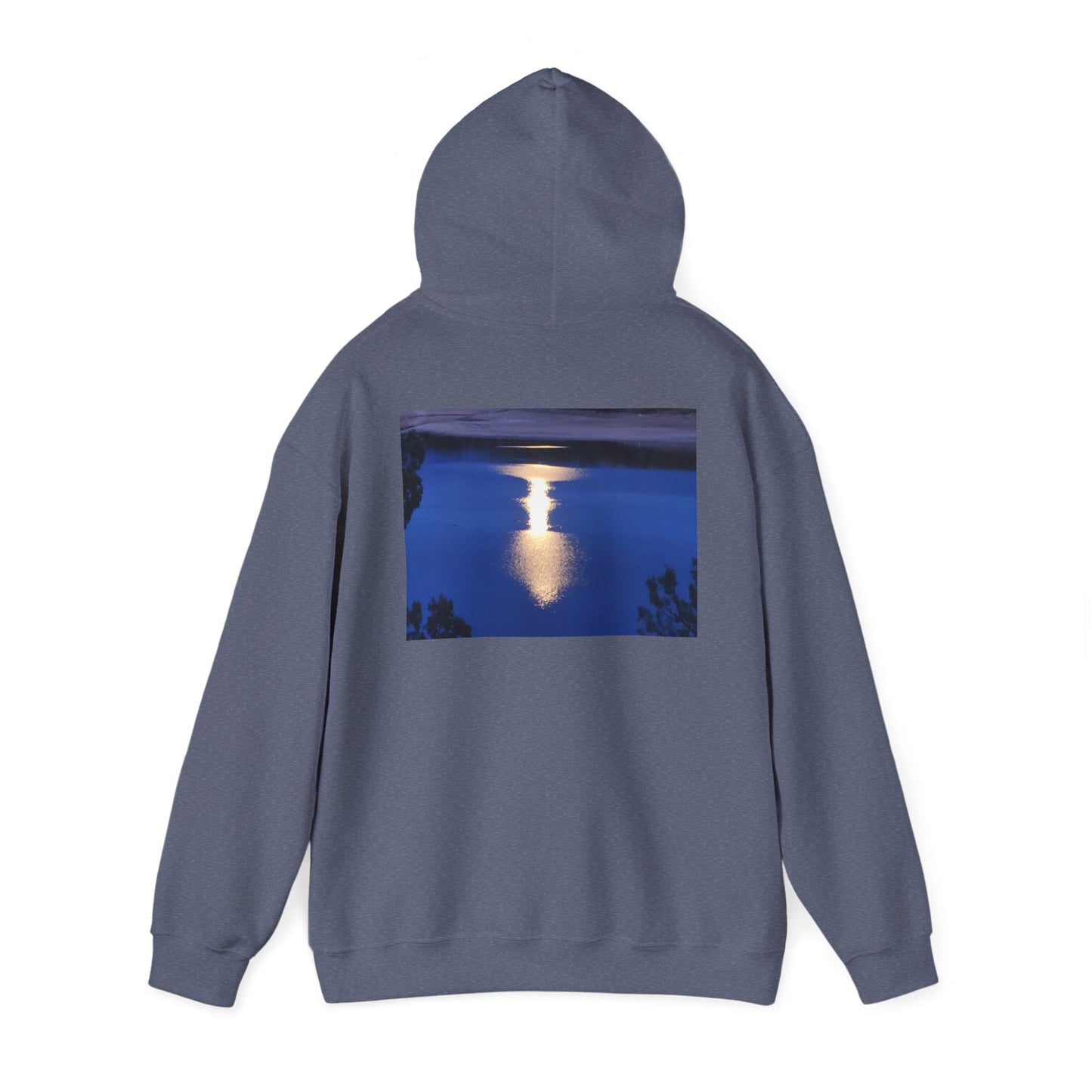 Mount Shasta Moonlight Reflections Unisex Heavy Blend™ Hooded Sweatshirt