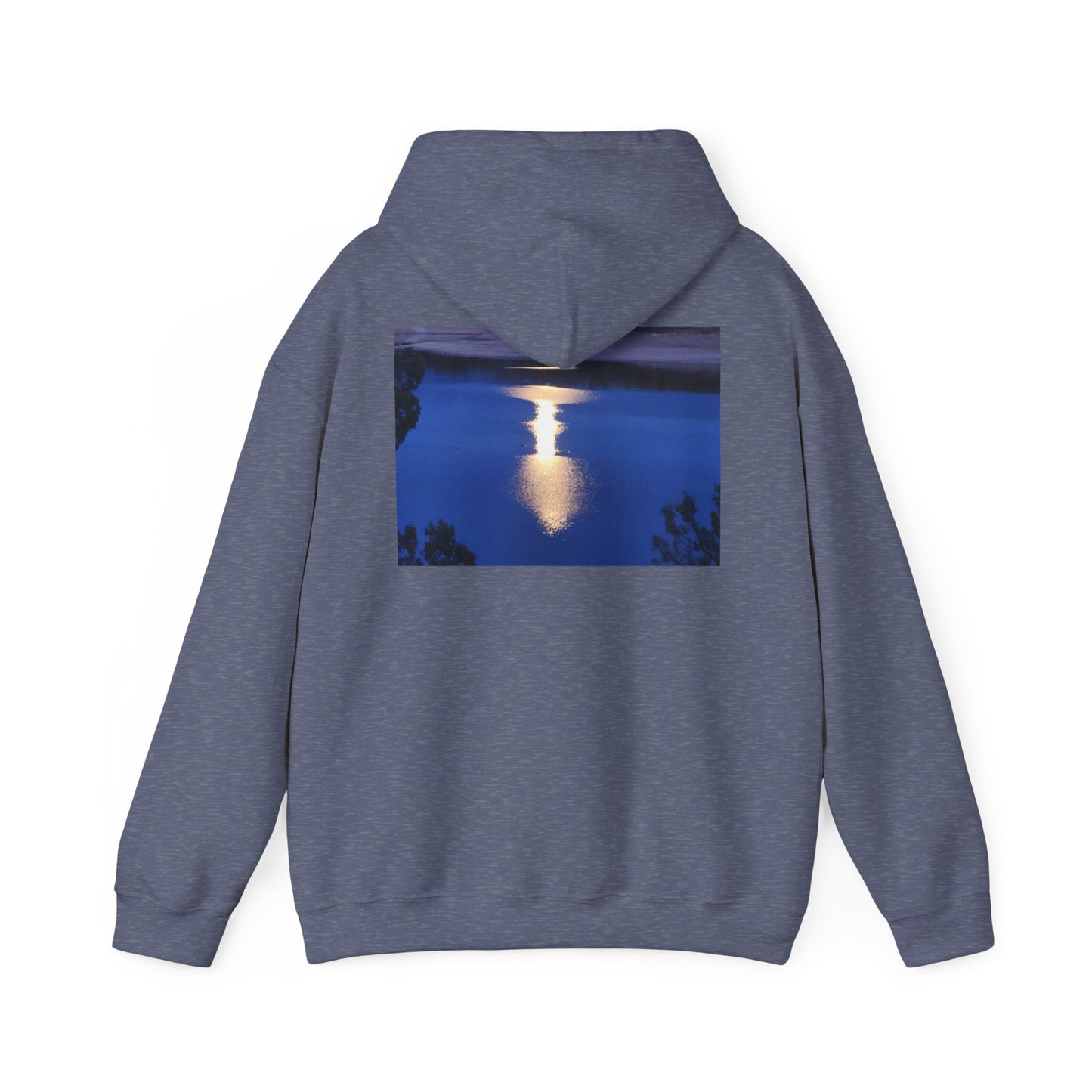 Mount Shasta Moonlight Reflections Unisex Heavy Blend™ Hooded Sweatshirt