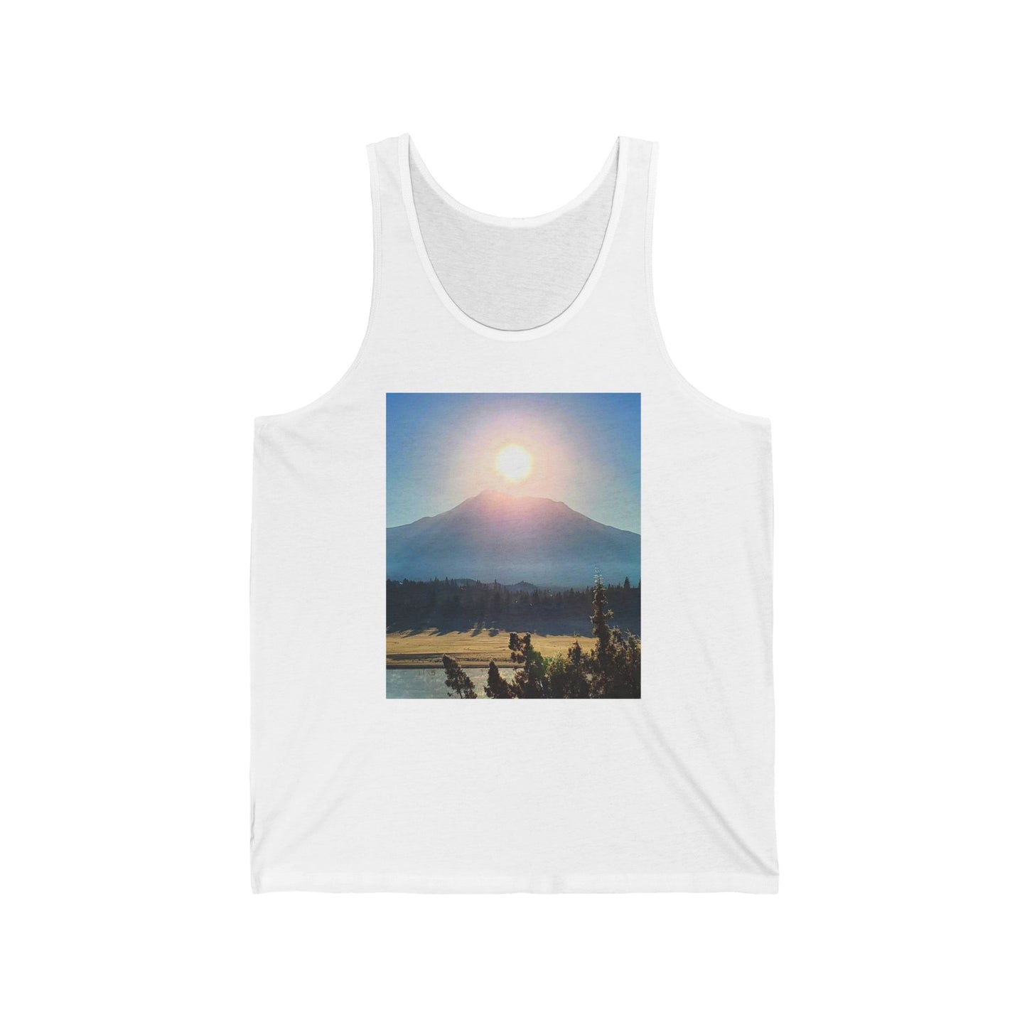 Mount Shasta Birth of the Sun Unisex Jersey Tank