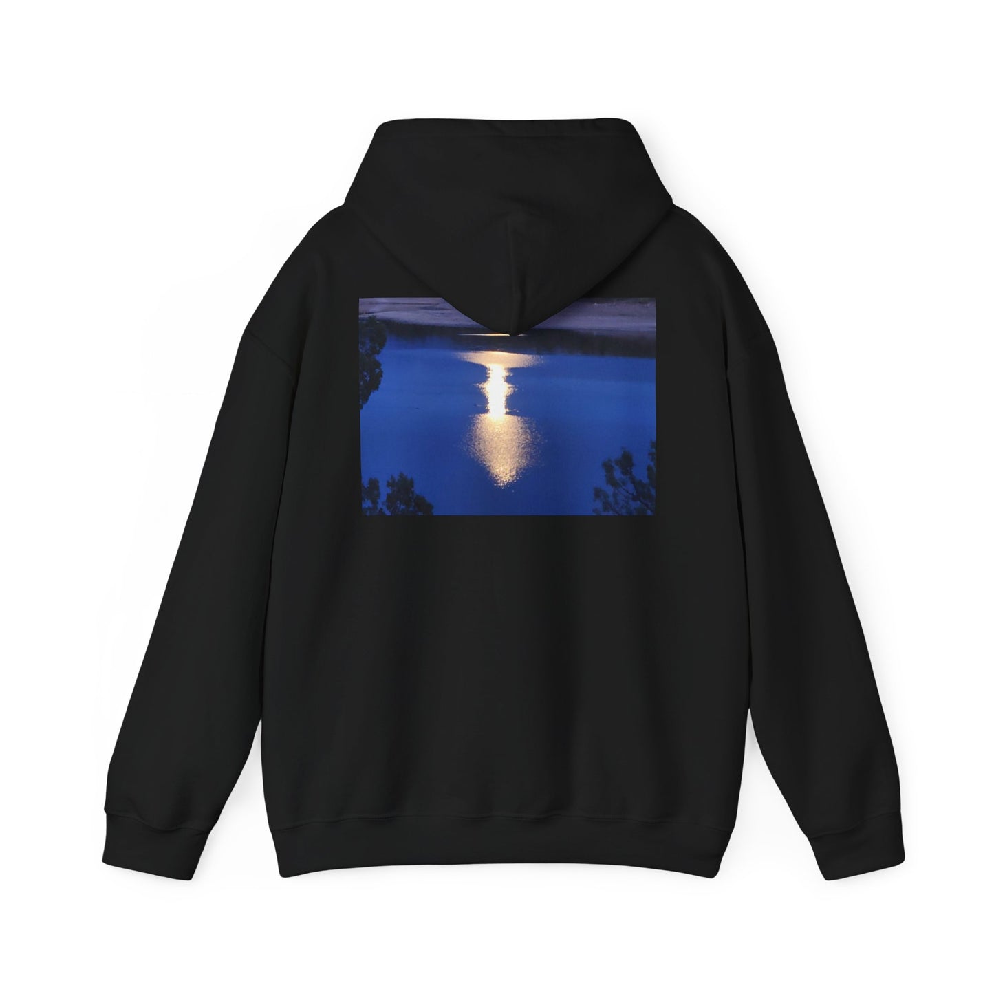 Mount Shasta Moonlight Reflections Unisex Heavy Blend™ Hooded Sweatshirt