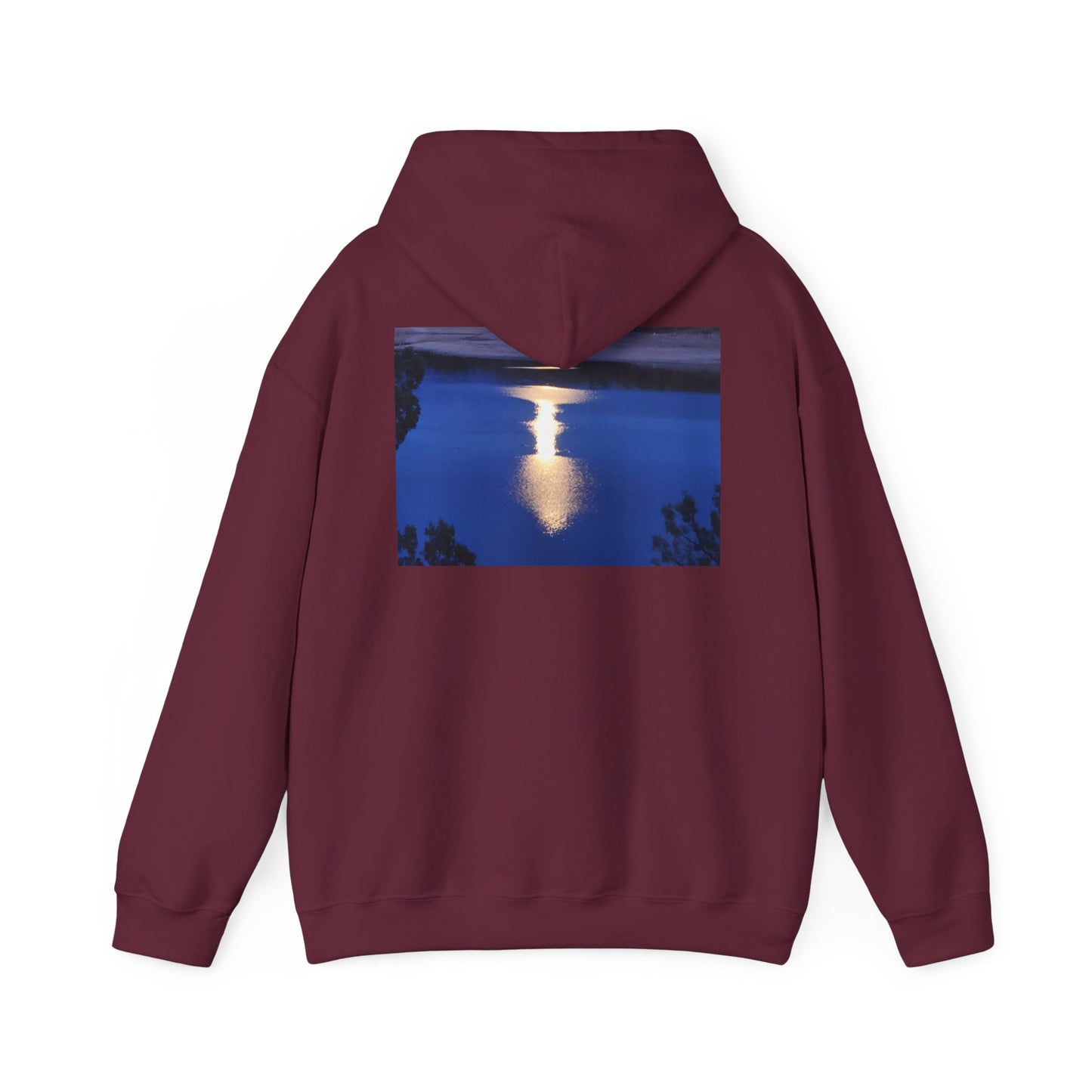 Mount Shasta Moonlight Reflections Unisex Heavy Blend™ Hooded Sweatshirt