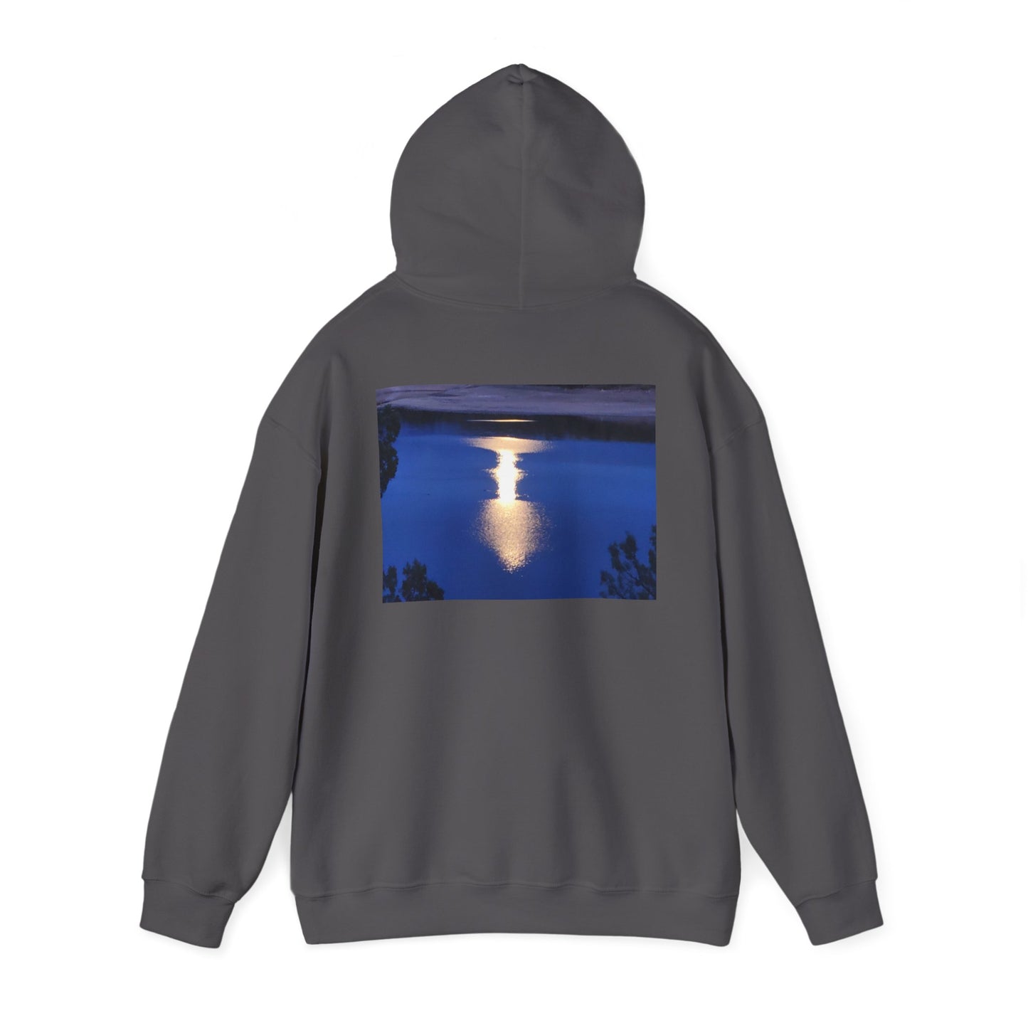 Mount Shasta Moonlight Reflections Unisex Heavy Blend™ Hooded Sweatshirt
