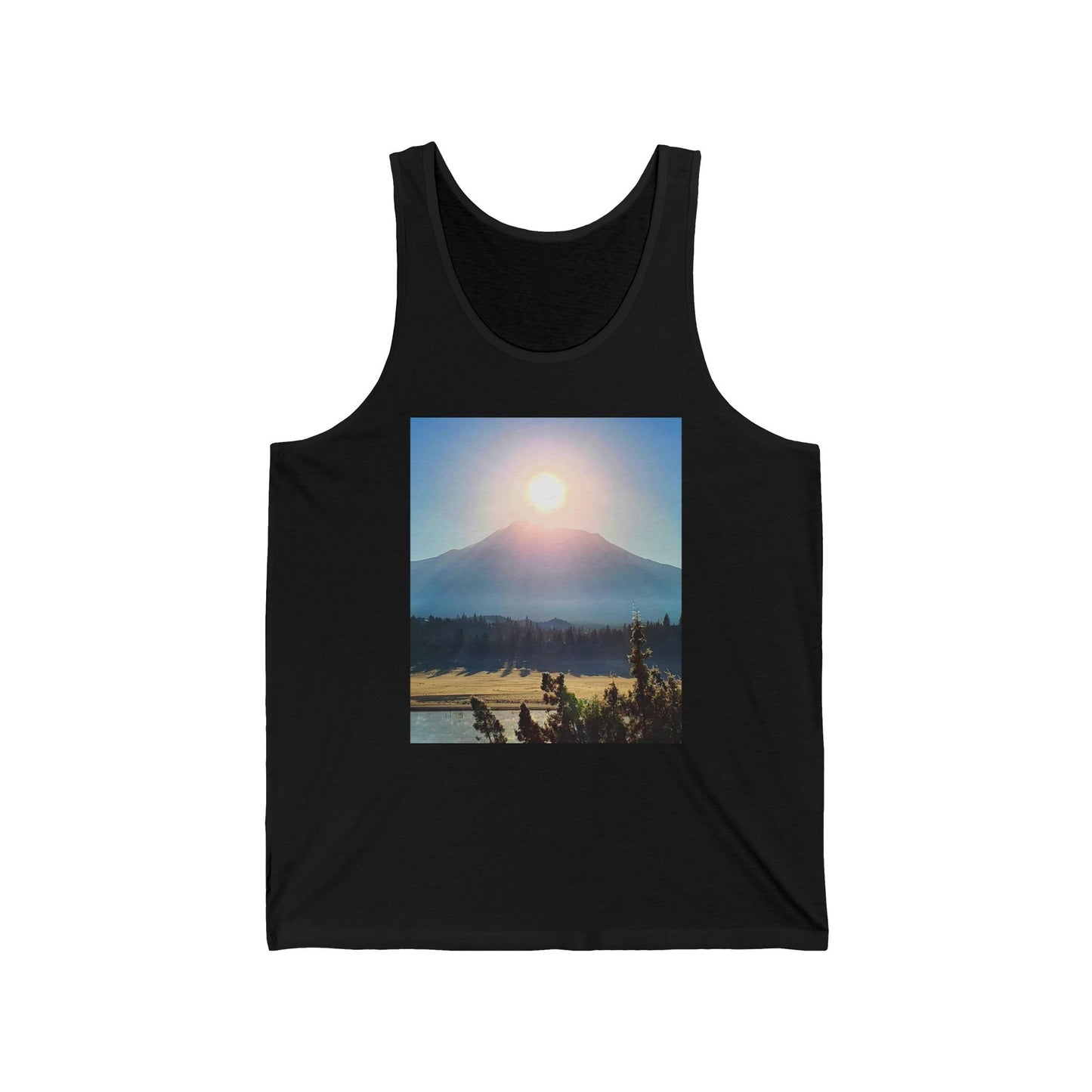 Mount Shasta Birth of the Sun Unisex Jersey Tank
