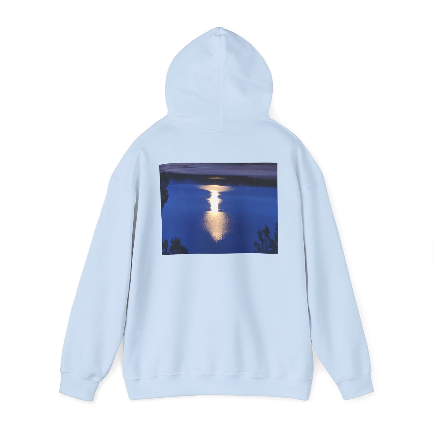 Mount Shasta Moonlight Reflections Unisex Heavy Blend™ Hooded Sweatshirt
