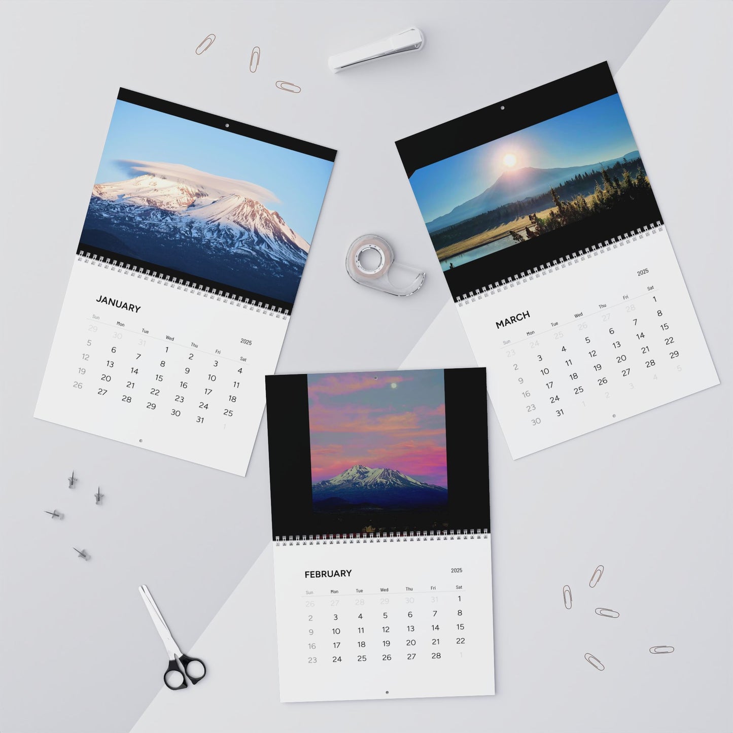 Mount Shasta Wall Calendar (2025)