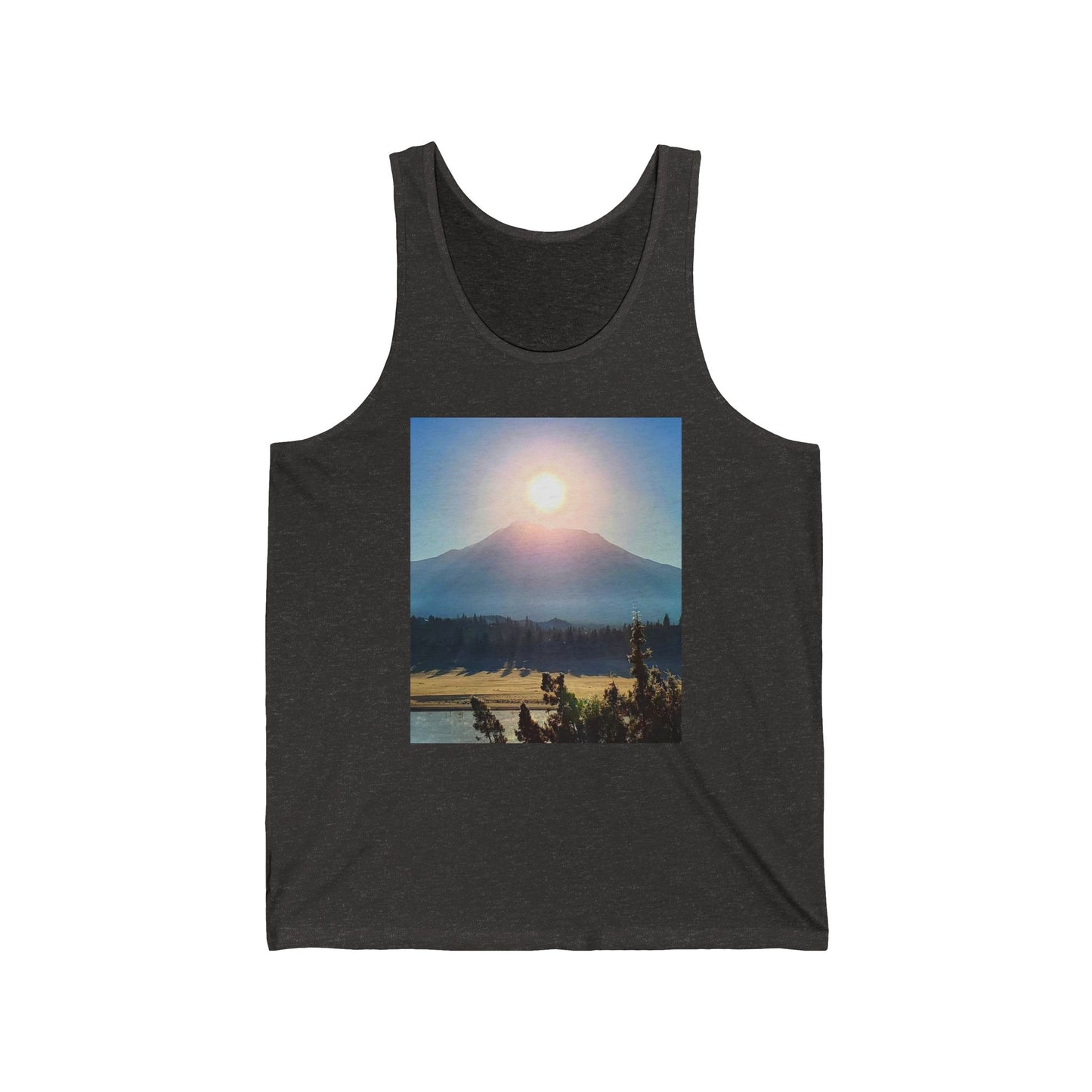 Mount Shasta Birth of the Sun Unisex Jersey Tank
