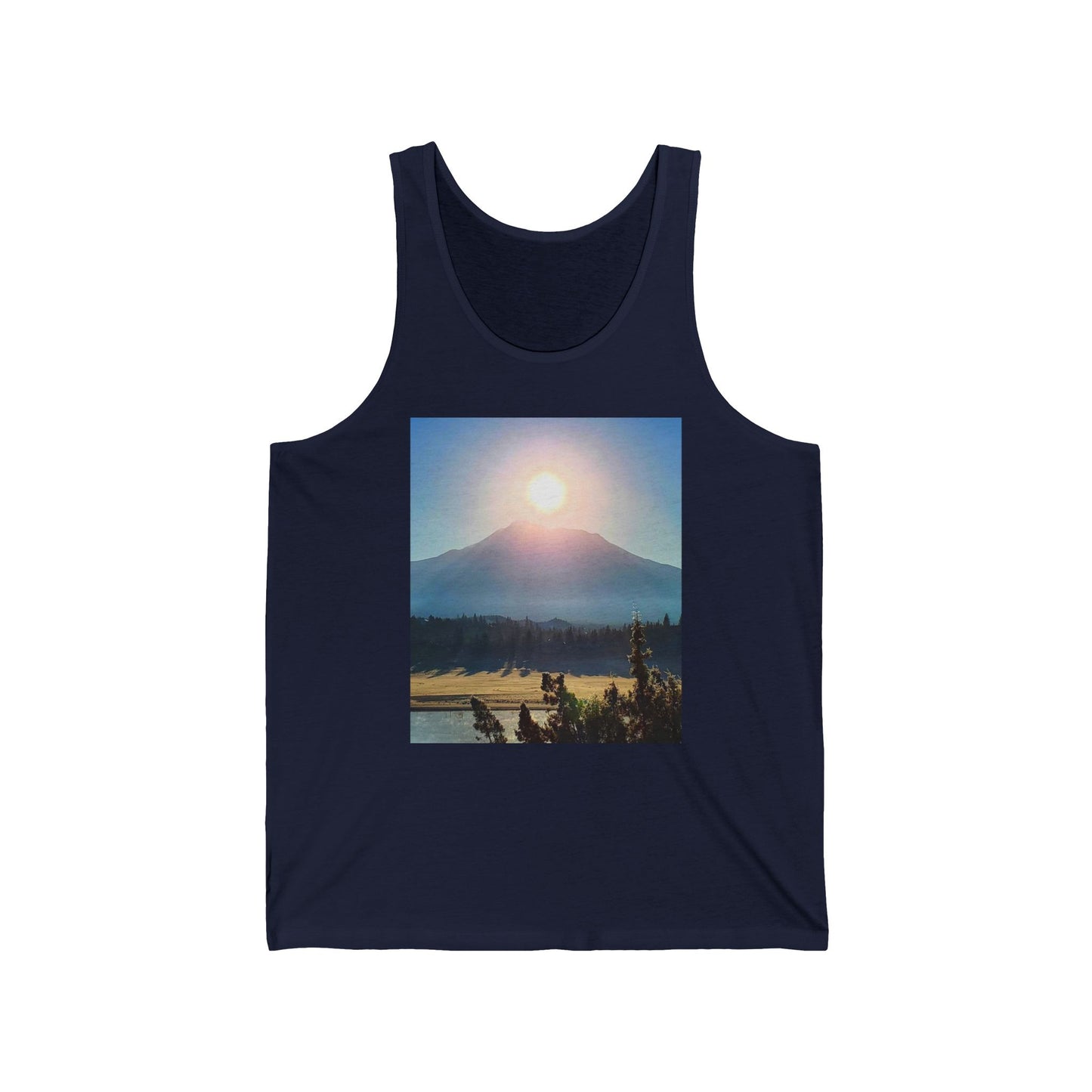 Mount Shasta Birth of the Sun Unisex Jersey Tank