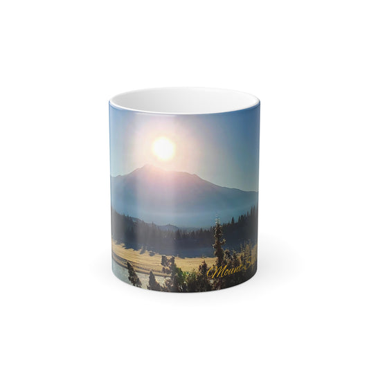 Mount Shasta Birth of the Sun Color Morphing Mug, 11oz