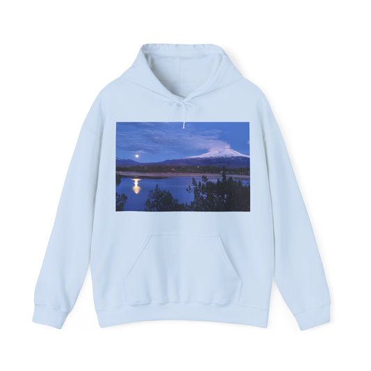 Mount Shasta Moonlight Reflections Unisex Heavy Blend™ Hooded Sweatshirt