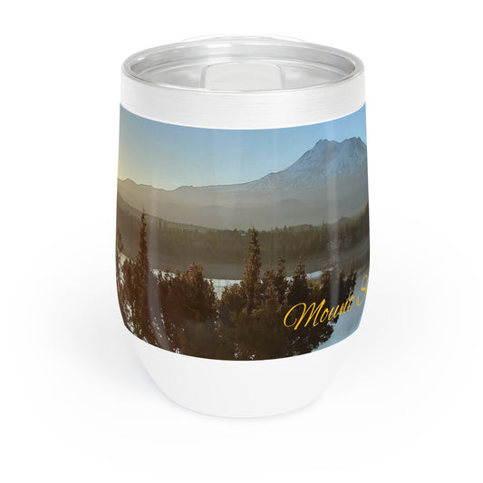 Mount Shasta Sunrise Chill Wine Tumbler