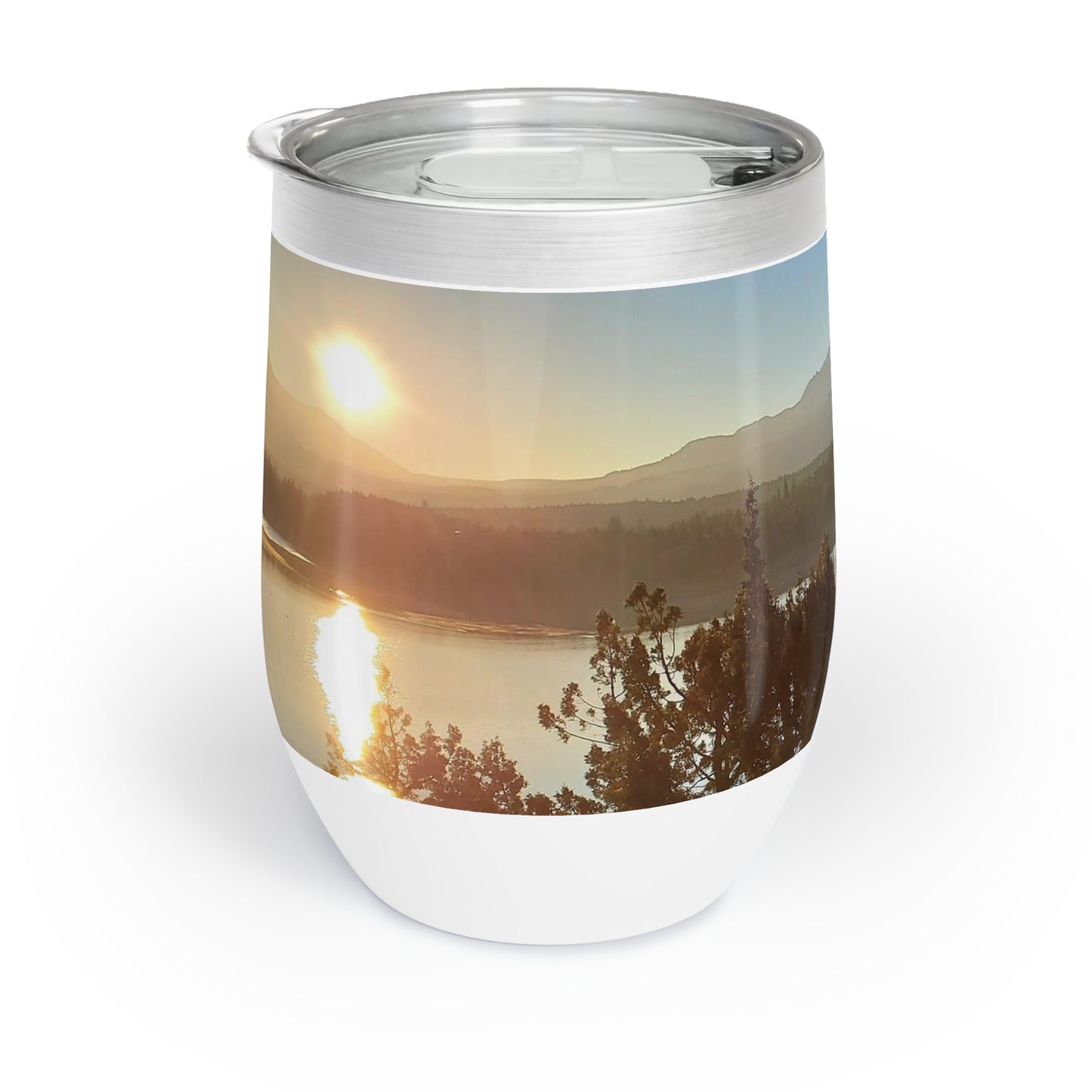 Mount Shasta Sunrise Chill Wine Tumbler