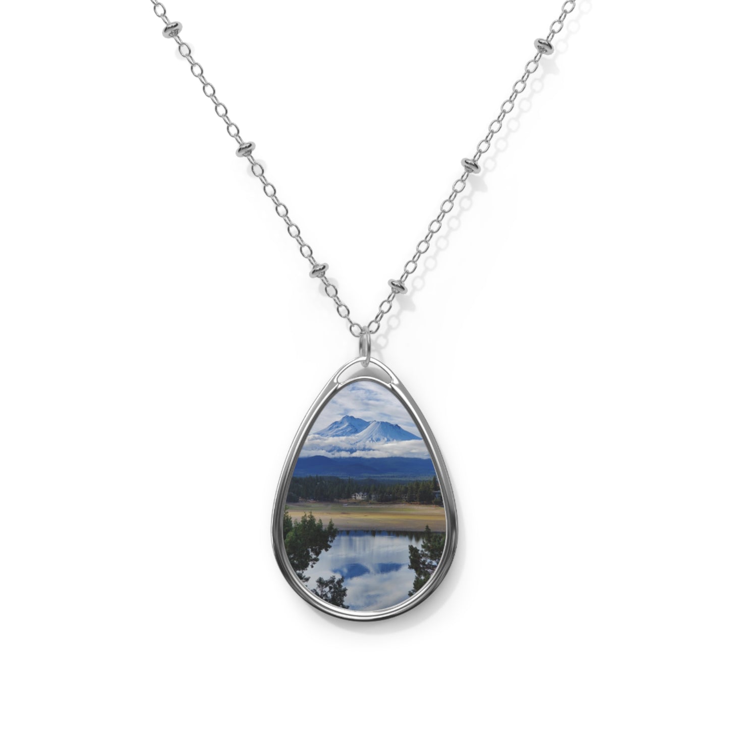 The Spirit of Mount Shasta Oval Necklace