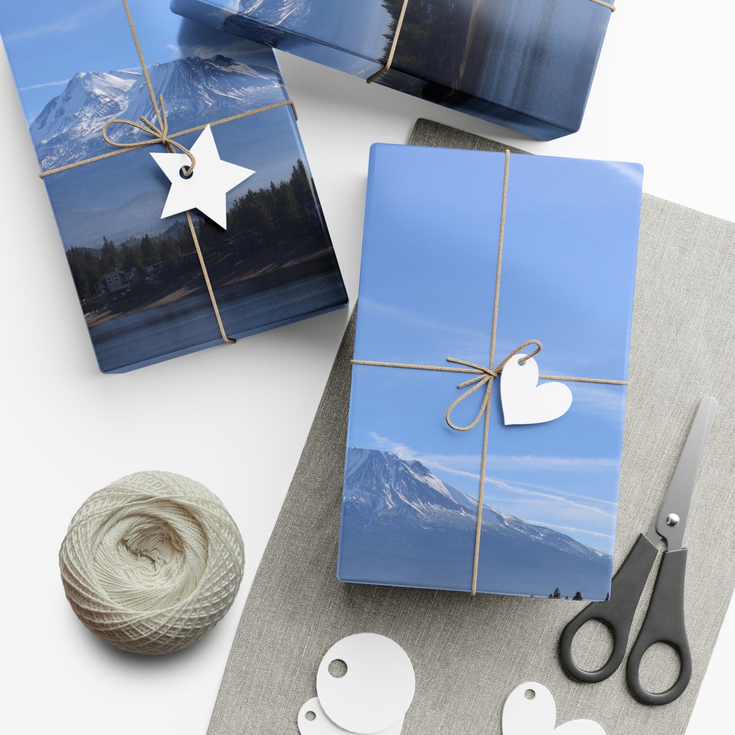 Mount Shasta Streaks in the Sky Gift Wrap Papers