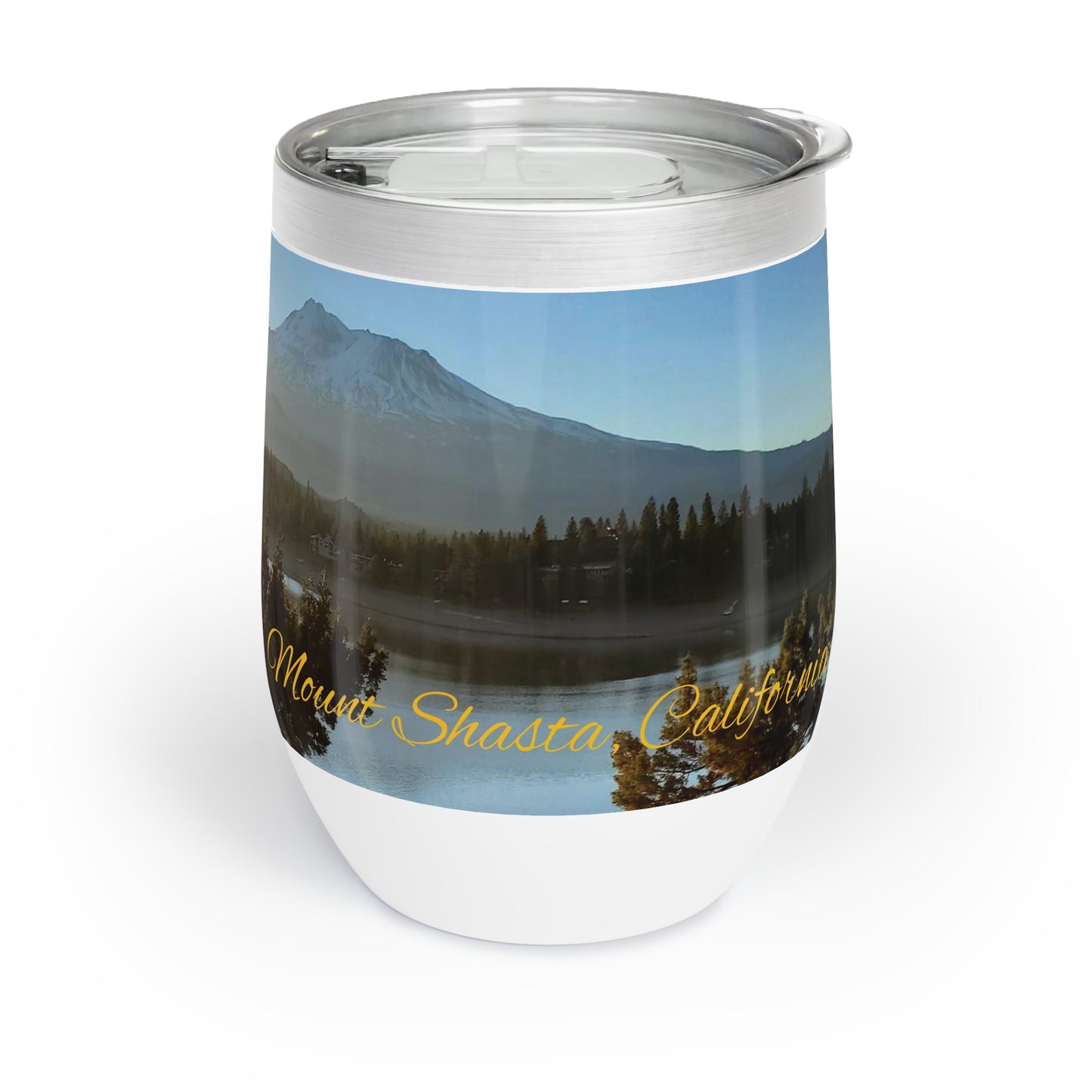 Mount Shasta Sunrise Chill Wine Tumbler