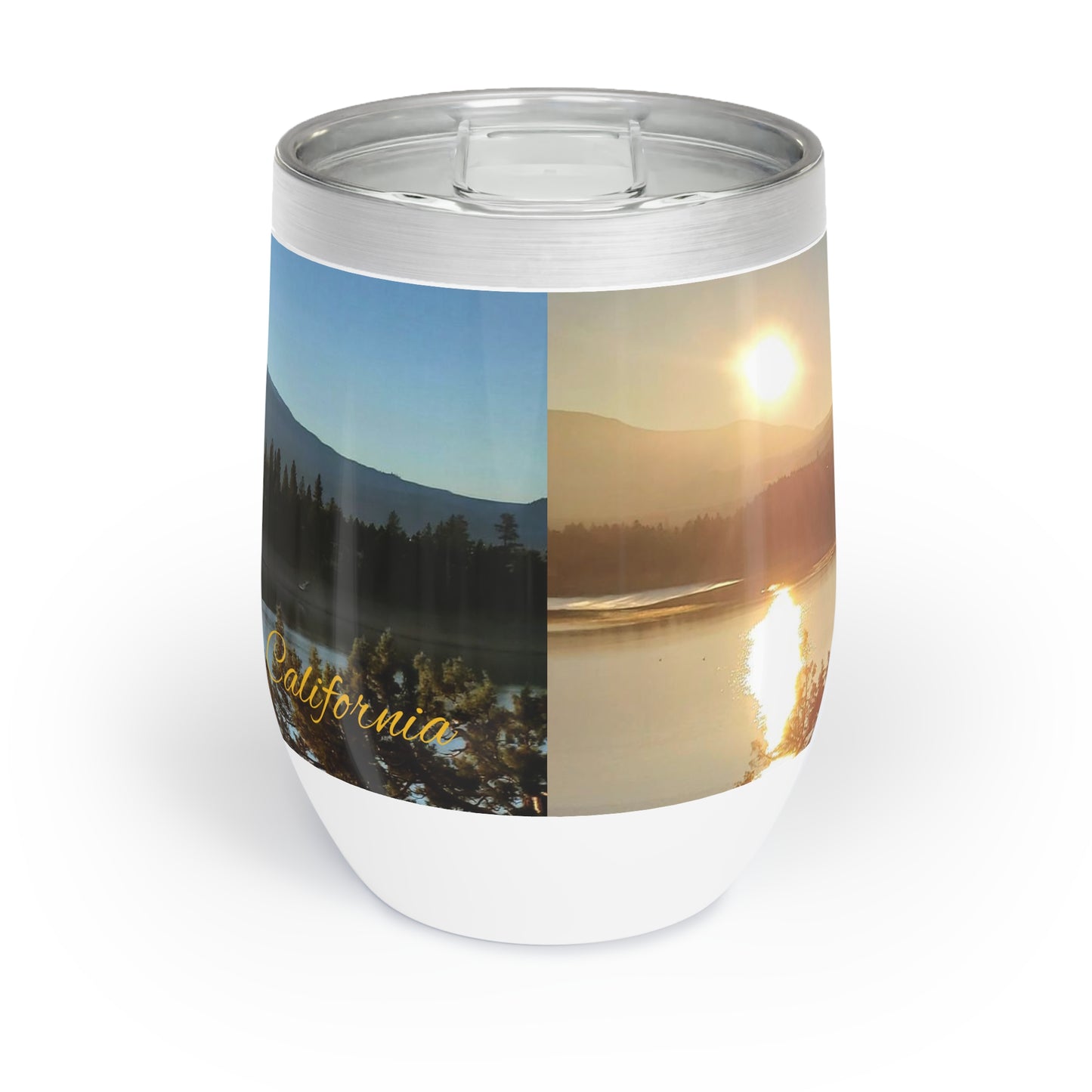 Mount Shasta Sunrise Chill Wine Tumbler