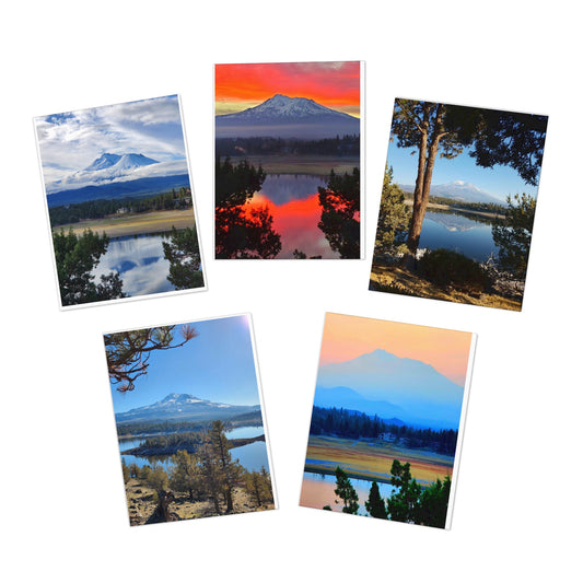 Mount Shasta Multi-Design Greeting Cards (5-Pack)