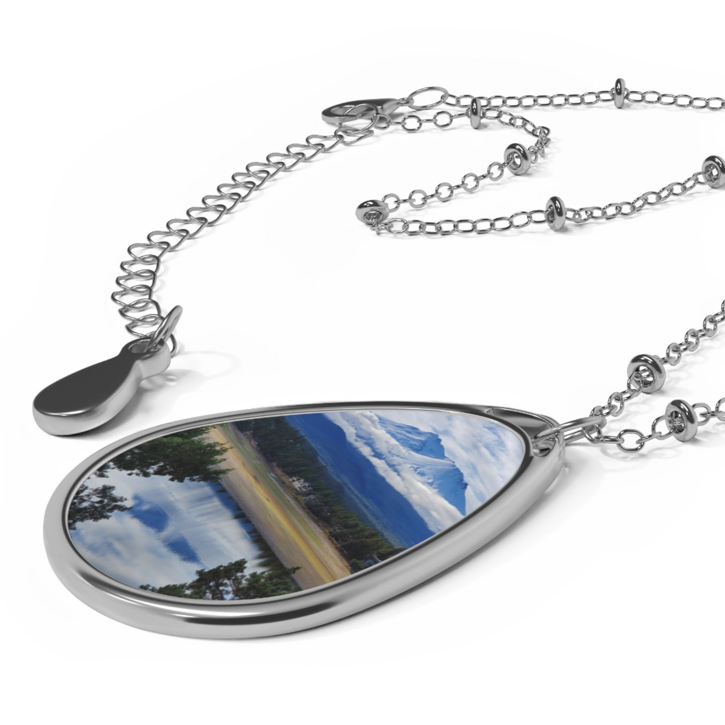 The Spirit of Mount Shasta Oval Necklace