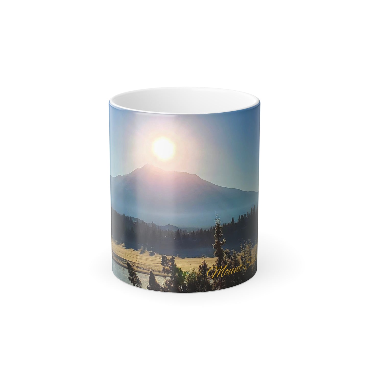 Mount Shasta Birth of the Sun Color Morphing Mug, 11oz