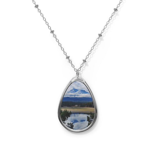 The Spirit of Mount Shasta Oval Necklace