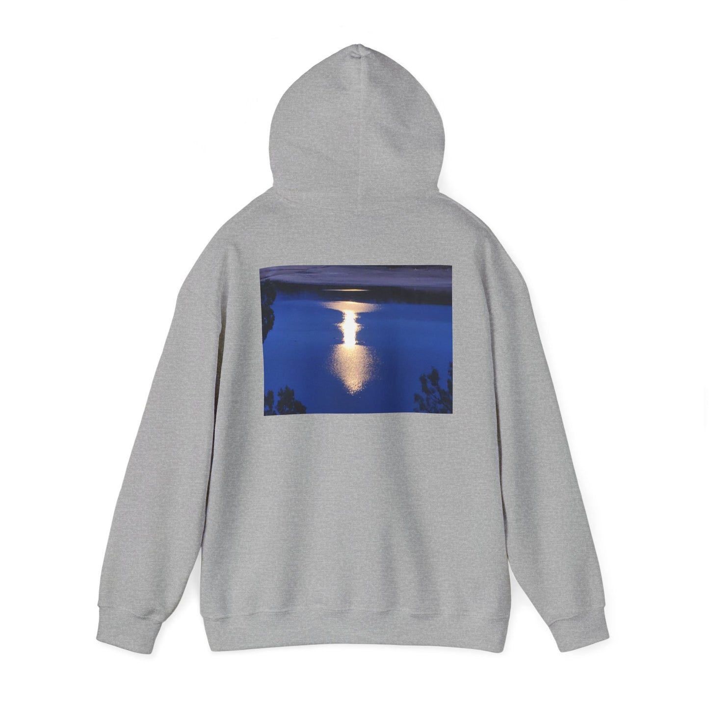 Mount Shasta Moonlight Reflections Unisex Heavy Blend™ Hooded Sweatshirt
